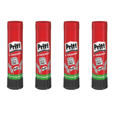 4x stuks transparante lijmstiften Pritt 22 gram 10205385