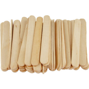 50x stuks naturel kleur hobby knutselen houtjes/ijslollie stokjes 93 x 10 mm 10333123