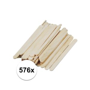 576x houten knutsel stokjes 11 cm 10102003