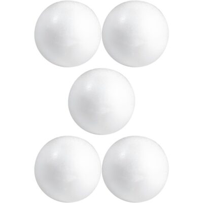 5x Beschilderbare piepschuim ballen/bollen 15 cm 10158857