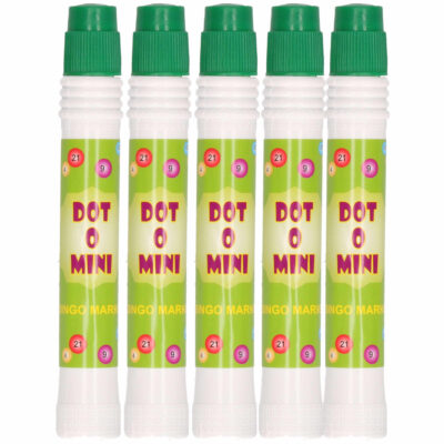 5x Bingo stiften/markers groen 10131943