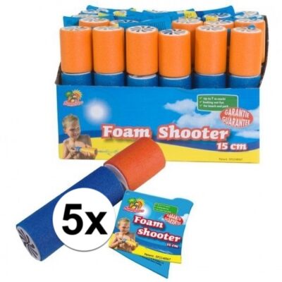 5x Foam supersoaker 15 cm 10114063