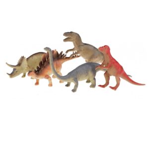 5x Plastic speelgoed dinosaurus figuren 10177735