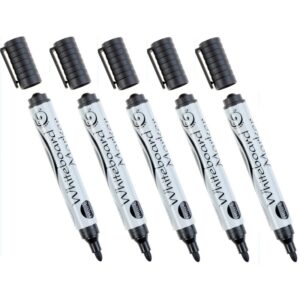 5x Whiteboard markers / stiften zwart 10179433