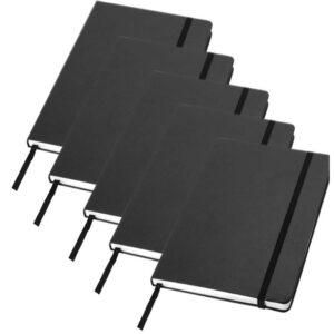 5x Zwarte luxe schriften A5 formaat 10165705