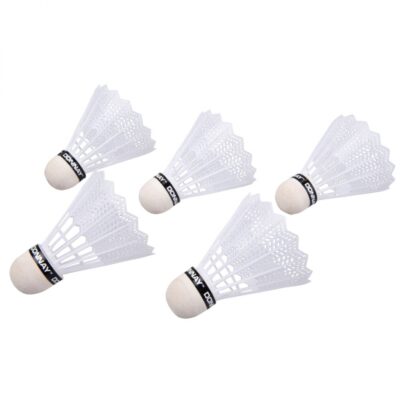 5x stuks Witte badminton shuttles 10072643