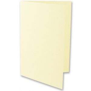 5x stuks blanco kaarten ivoor A6 formaat 21 x 14.8 cm 10073236