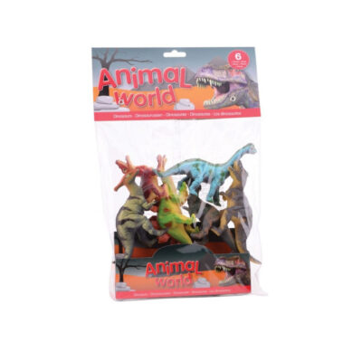 6x Plastic dinosaurussen speelgoed figuren 10-14 cm 10235715