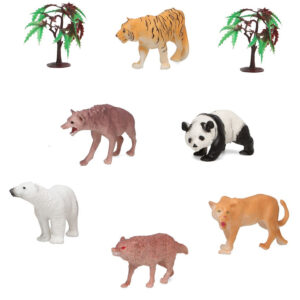 6x Plastic safari/jungle dieren speelgoed figuren 11 cm voor kinderen 10207294