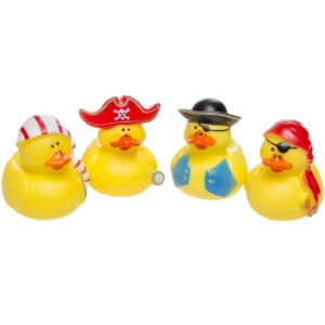 8x Badeendjes piraten badspeelgoed 5 cm 10244161