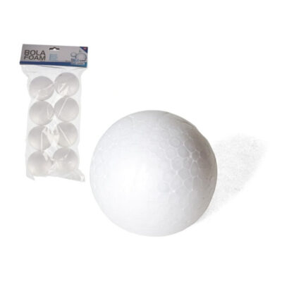 8x Stuks piepschuim hobby/DIY ballen/bollen 5 cm 10329984