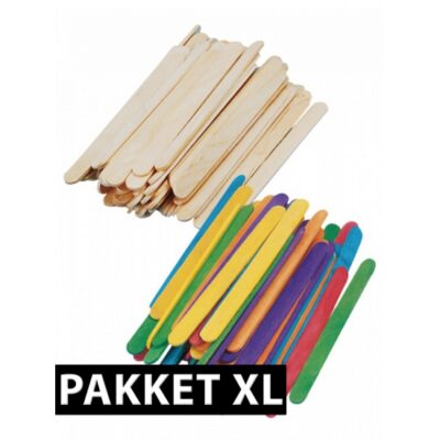 932x Hobby pakket XXL knutselhoutjes 10060421