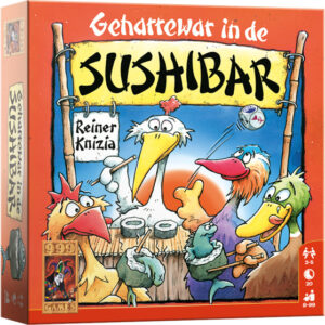 999 Games dobbelspel Geharrewar in de Sushibar 30 delig (NL) 1018599