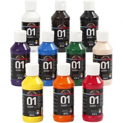 A Color acrylverf glossy 100 ml 10 stuks 332619