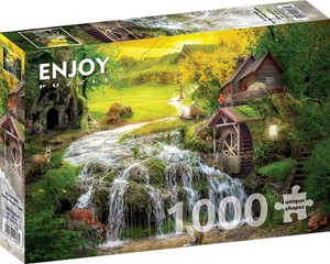 A Log Cabin by the Magic Creek Puzzel (1000 stukjes) 37463140947