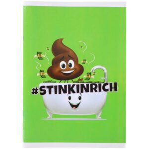 A4 drol emoji groene schriften met ruitjes 10089968