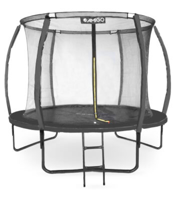 AMIGO trampoline Basic met veiligheidsnet en ladder 305 cm zwart 1020517