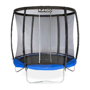 AMIGO trampoline Deluxe met veiligheidsnet 244 cm blauw 1020528