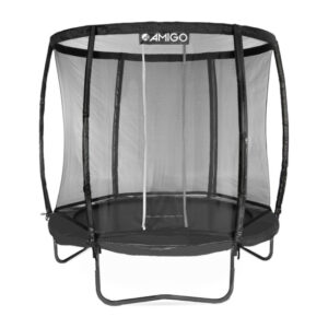 AMIGO trampoline Deluxe met veiligheidsnet 244 cm zwart 1020522