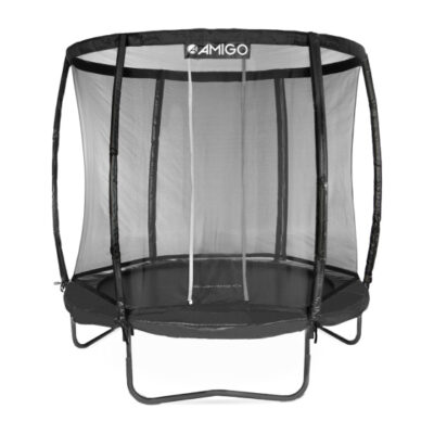 AMIGO trampoline Deluxe met veiligheidsnet 244 cm zwart 1020522