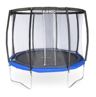 AMIGO trampoline Deluxe met veiligheidsnet 305 cm blauw 1020534