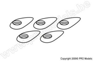 Aerodynamische sluitring voor M4 schroeven (5st) 8249