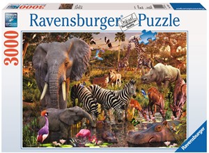 Afrikaanse Dierenwereld Puzzel (3000 stukjes) 31431224195