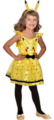 Amscan verkleedjurk Pickachu meisjes polyester geel maat 3 4 963115