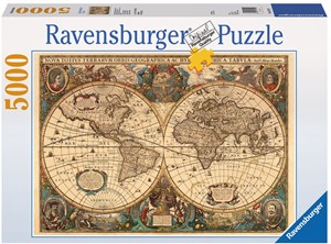 Antieke Wereldkaart Puzzel (5000 stukjes) 32500470907