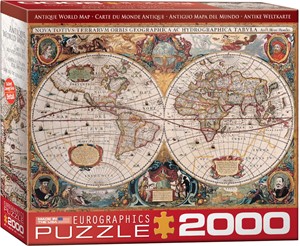 Antique World Map Puzzel (2000 stukjes) 30090195359