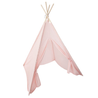 Atmosphera Lichtgevende Tipi speeltent voor kinderen - 120 x 120 x 160 cm - roze - wigwam 10378032