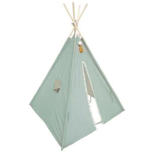 Atmosphera Tipi speeltent voor kinderen - 120 x 120 x 160 cm - groen - wigwam 10378043