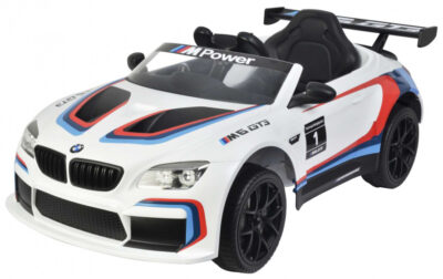 BMW elektrische kinderauto M6 GT3 12V wit 430518