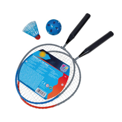 Badminton set voor kinderen met shuttle en bal 10212067