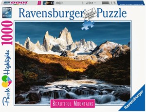 Beautiful Mountains - Monte Fitz Roy Patagonie Puzzel (1000 stukjes) 35189955203