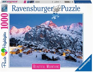 Beautiful Mountains - Oberland Murren Puzzel (1000 stukjes) 35189955205