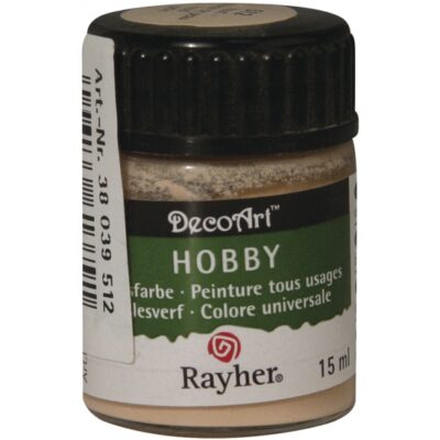 Beige acrylverf/allesverf potje 15 ml hobby/knutselen 10054772