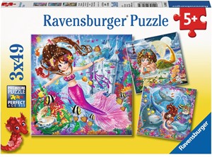 Betoverende Zeemeerminnen Puzzel (3x49 stukjes) 23473343801