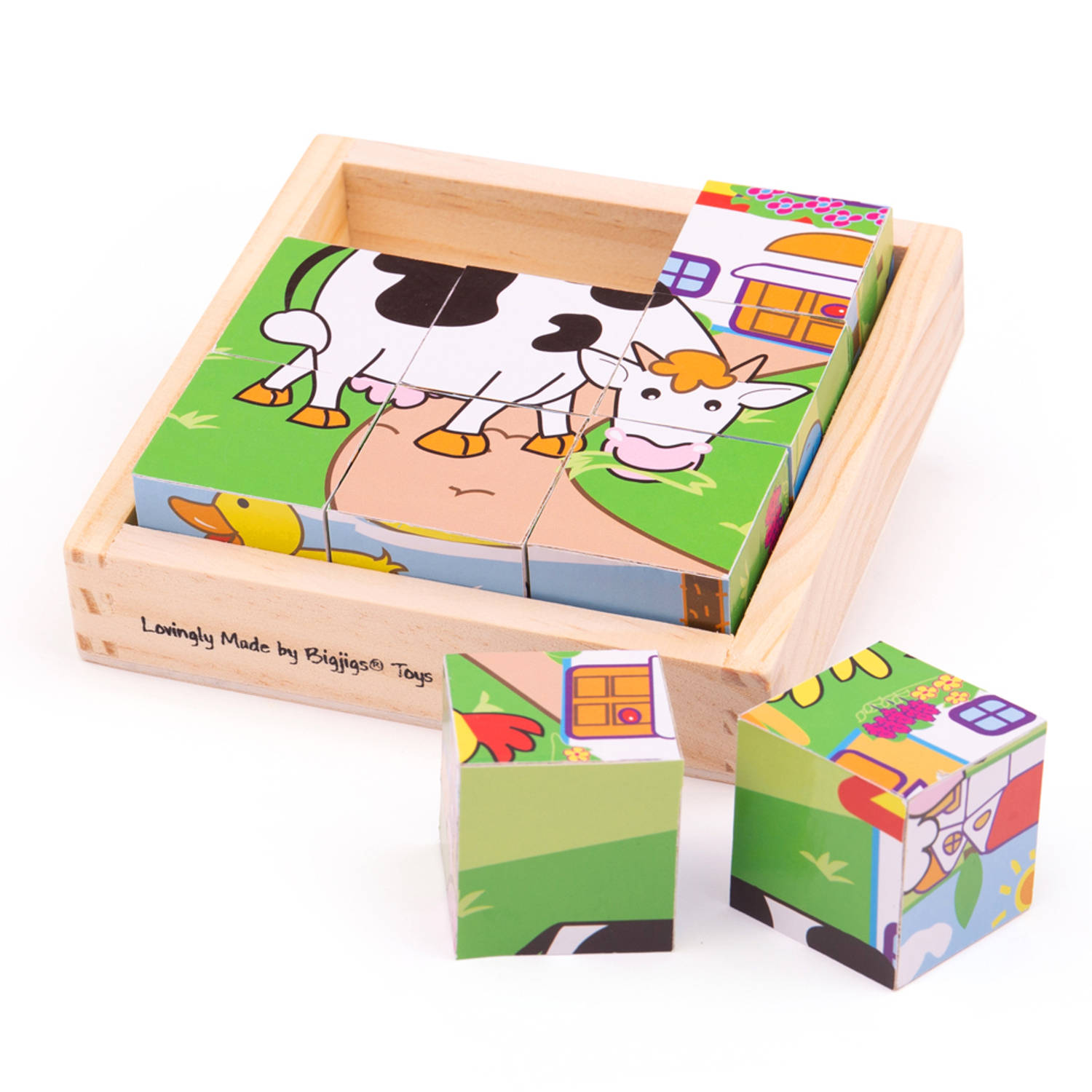 Bigjigs Blokpuzzel Boerderijdieren 3983559