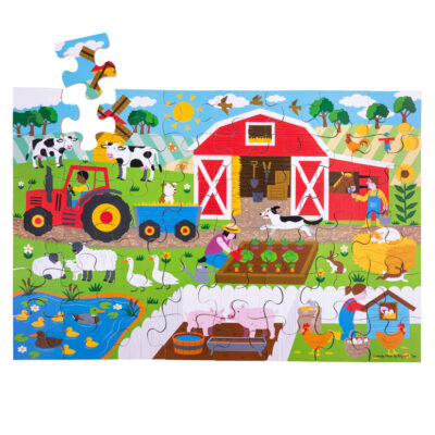 Bigjigs Boerderij vloer puzzel (48 stuk) 4152907