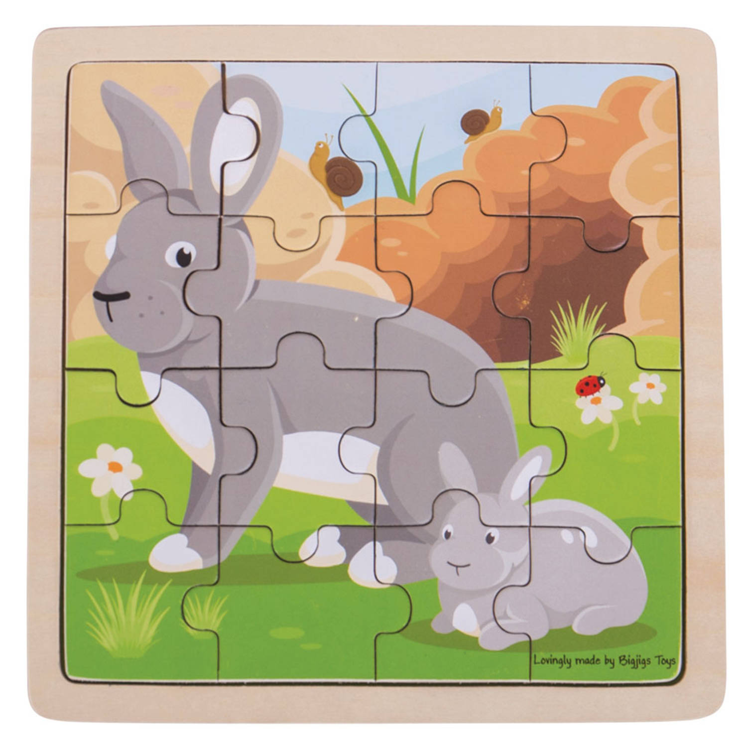 Bigjigs Konijn en Poesje Puzzel 4152915