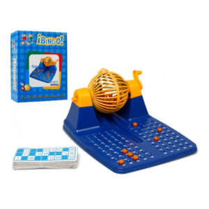 Bingo spel blauw/geel/oranje complete set nummers 1-90 met molen en bingokaarten 10201656