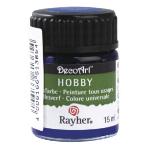 Blauwe acrylverf/allesverf potje 15 ml hobby/knutselmateriaal 10040810