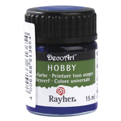 Blauwe acrylverf/allesverf potje 15 ml hobby/knutselmateriaal 10040810