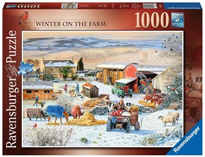 Boerderij in de winter Puzzel (1000 stukjes) 28338796155