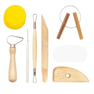 Boetseergereedschap 8-delig - klei/hobby set 10116129