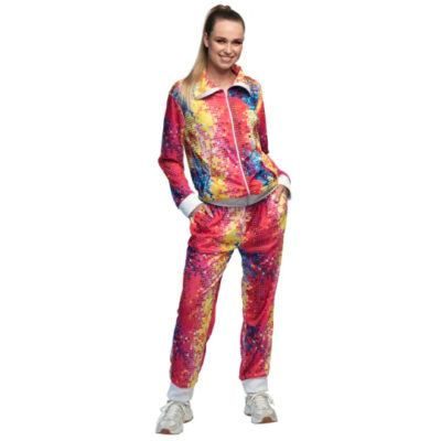 Boland Disco Babe Trainingspak Dames Multicolor maat M 1024740