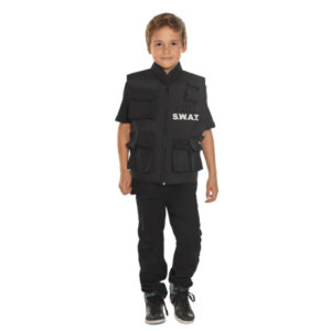 Boland Swat Officier Kogelvrijvest Junior 5 10 jaar Zwart One Size 247981