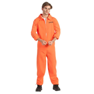 Boland Verkleedpak Oranje Overall Gevangene Peter Heren maat XL 1031112