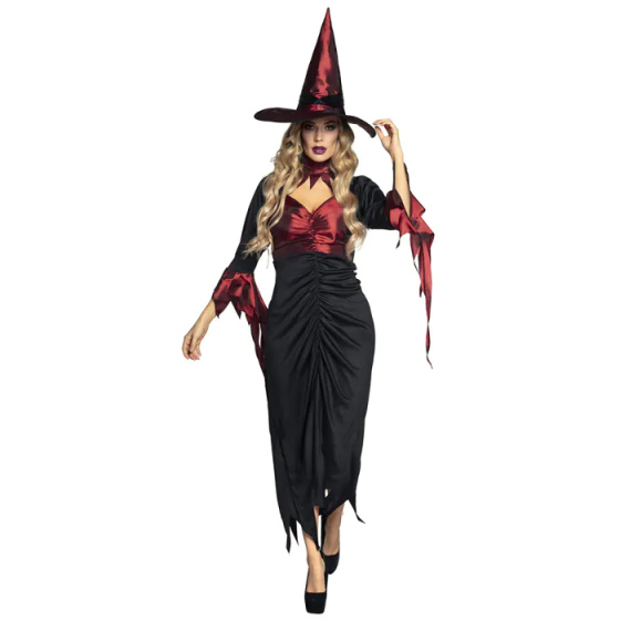 Boland Wicked Witch Kostuum Dames Zwart/Rood maat 40/42 508474